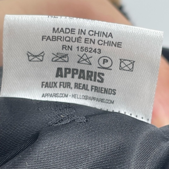 APPARIS Animal Print Leopard cheetah Faux Fur Fleece Teddy Jacket size xs - Picture 13 of 15